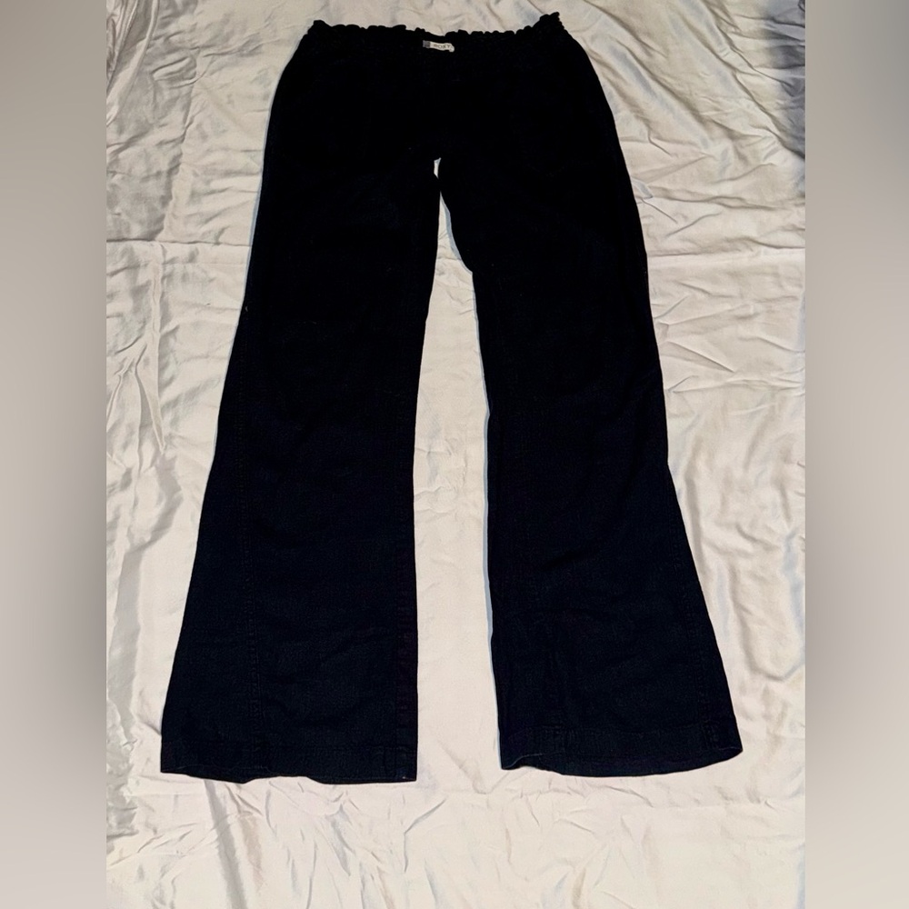 Roxy Black Flared Pants elastic waistband